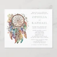 PAPER Boho Colorful Dreamcatcher Wedding Sage