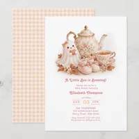 Boo is Brewing Halloween Tea Party Baby Shower Invitation