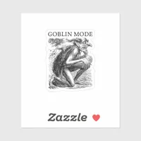 Goblin Mode Goblincore Vintage Aesthetic Funny Off Sticker