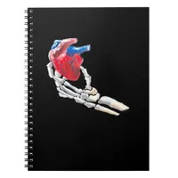 This Is My Heart Skeleton Heart Hands Creative Notebook