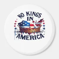No Kings In America Classic Retro Cool Magnet