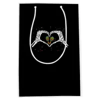 Skeleton Hand Heart Maracas Cinco De Mayo Mexican  Medium Gift Bag