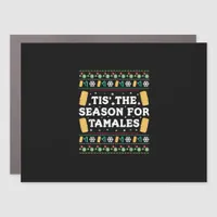 Tis Season For Tamales Funny Mexican Christmas Car Magnet