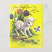 Adorable Easter Lamb Postcard