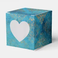 Grunge Copper Patina and Turquoise Favor Boxes