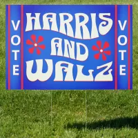 Harris & Walz Retro Sign