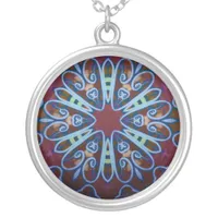 Heart Art Nouveau Geometric Necklace