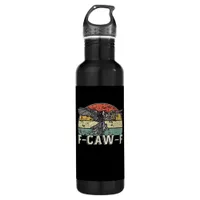 F-Caw-F Cow Funny Bird Vintage Sunset Funny Humor Stainless Steel Water Bottle