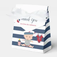 Nautical Boy Baby Shower Thank You Favor Boxes