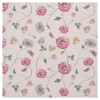 Pink & Purple Floral Vine   Fabric