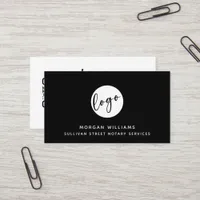 Professional Modern Minimalist Logo Qr Code  Business Card