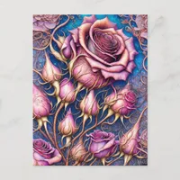 Elegant Roses Postcard