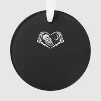 Skeletons Heart  Hands Ornament