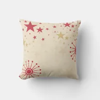 Red Stars & Satellites Modern Style Cushion / Pill