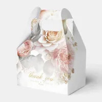 Floral Drama Wedding White ID1022 Favor Boxes