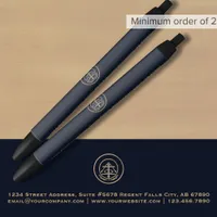 Classic Navy Blue Logo Promotional Pen