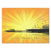 Santa Monica Pier Yellow Sunburst Tissue Paper