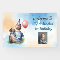 Personalized Baby's 1st Birthday Welcome Banner