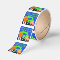 Who Would Jesus Cure? Healthcare Question Square Sticker