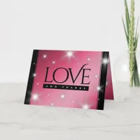 Elegant 52nd Star Ruby Wedding Anniversary Thank You Card