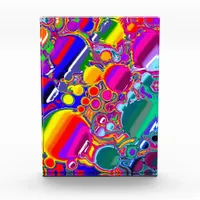 Rainbow Blast Abstract Art   Photo Block