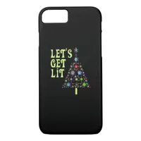 Let's Get Lit Funny Christmas iPhone 8/7 Case
