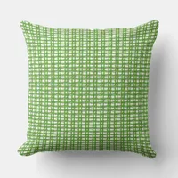 Pillow - Green Loose Weave Pattern