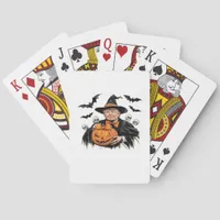 Halloween Spooky Pumpkin Poker Cards