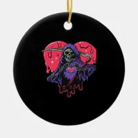 Heart Hands Reaper Classic Look Ceramic Ornament