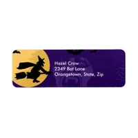 Witch, Vampire and Haunted House Address Labels