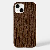 Rustic Faux Piece of Wood Grain Tree Bark Case-Mate iPhone 14 Case