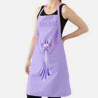 Purple Angel With Sparkly Wings | Mom Apron