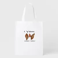 I Yam What I Yam, I Yam What I Yam, Comical, Cute, Grocery Bag