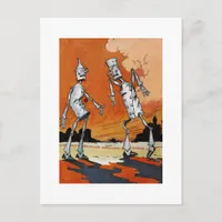 Tin Woodman Vintage Illustration Postcard