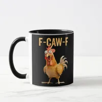 Gothic Funny Humor Crow F Caw F Style Mug