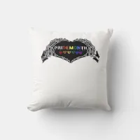 Month Skeleton Heart Hands LGBTQIA Creative Style Throw Pillow