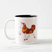 Unicorn Turkey Costume Two-Tone Coffee Mug