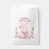 Three Year Old Birthday Party Kitten Theme Favor Bag