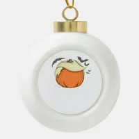 Trumpkin, Donald Halloween Ceramic Ball Christmas Ornament