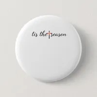 Tis The Season Retro Classic Button