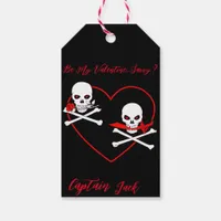 Pirate Valentine Jolly Roger Gift Tags