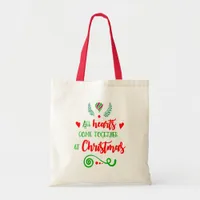 All Hearts Come Together At Christmas Holiday, ZSG Tote Bag
