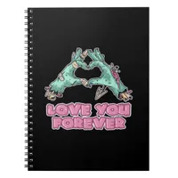Zombie Classic - Skeleton Heart And Hands Notebook
