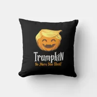Trumpkin  Boo Sheet Funny Halloween Throw Pillow
