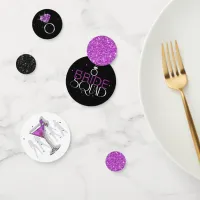 Bride Squad Silhouettes Magenta/Black ID252 Confetti