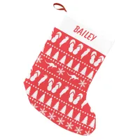 Australian Christmas Ugly Sweater Red Small Christmas Stocking