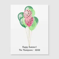 Happy Summer Watermelon Balloons Greeting