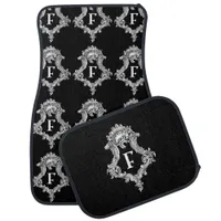 F Monogram Initial Set of Car Mats