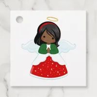 Cute Christmas Angel Favor Tags