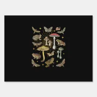 Cottagecore Aesthetic Mushroom Frog Butterfly Gobl Sign